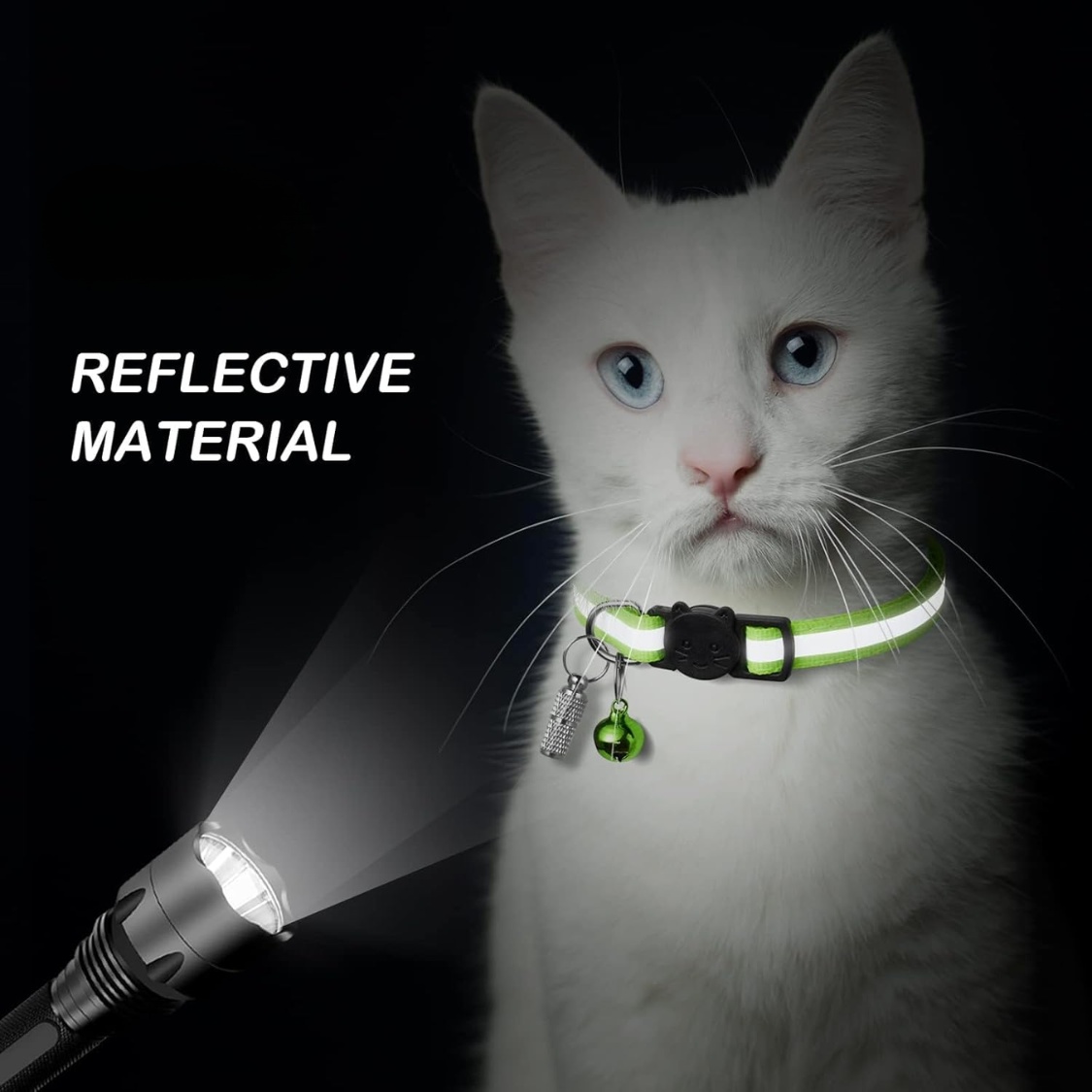 12 Pack Reflective Breakaway Cat Collars With Bells,Safety Buckle Kitten Collar, With Name Tag, Adjustable,Ideal For Girl Cats Male Cats - Image 5