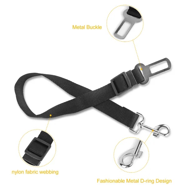 2Pcs Pet Dog Seat Belt Leash Adjustable Pet Dog Cat Safety Leads Harness - Image 2