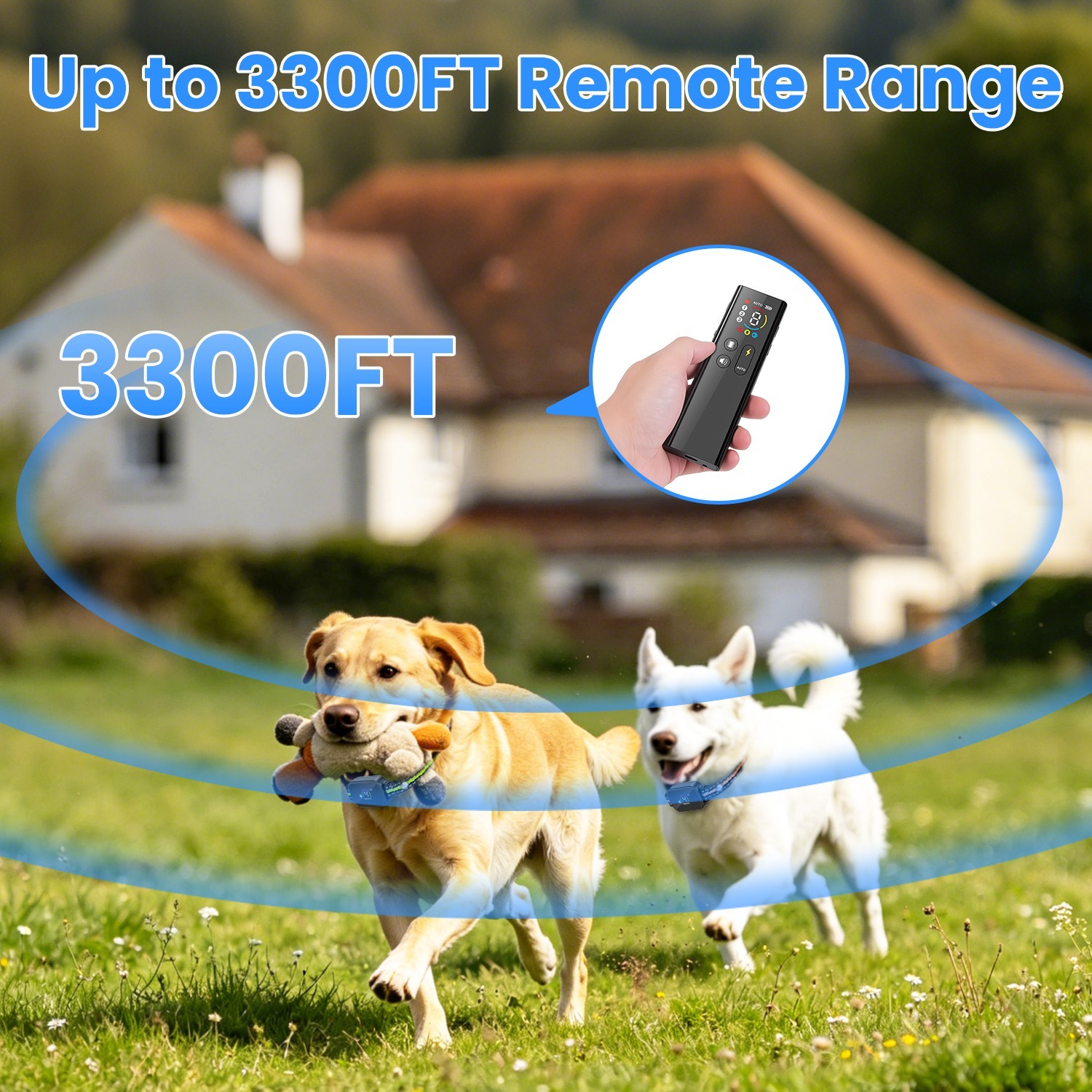 1Pc 2 In 1 Dog Shock And Bark Collar Dog Training Collar With Remote Rechargeable IP68 Waterproof With 3 Channels For Medium And Small Dogs - Image 5
