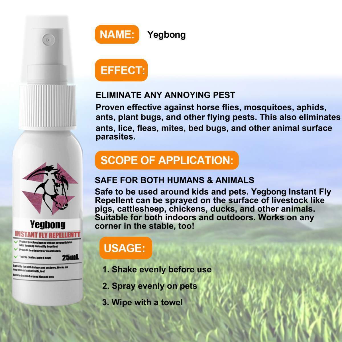 Pet Instant Fly & Pest Repellent Spray 25ml, Kills Fleas, Ticks, Flea Eggs, Safe For Dogs, Cats & Horses - Image 8