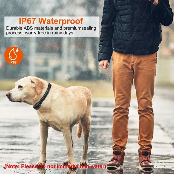 Dog Training Collar Receiver IP67 Waterproof Dog Bark Shock Vibration Beep Receiver Up To 3280ft - Image 4