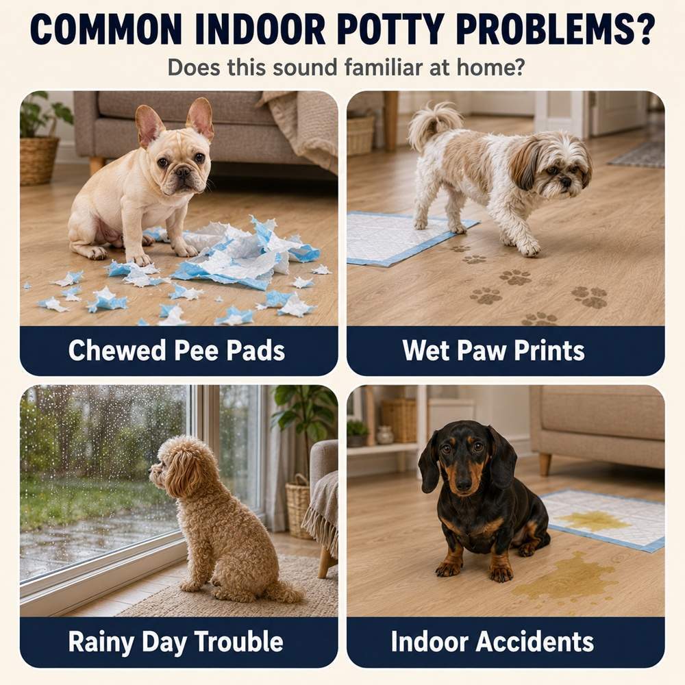 Dog Potty Tray With Removable Grating, Leak-Proof Indoor Dog Toilet For Puppy Training - Image 9