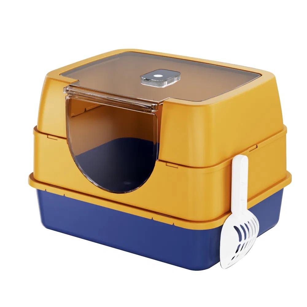 Enclosed Cat Litter Box, Orange - Odor-Locking, Spacious For Large Cats, A Must-Have For Cat Parents - Image 6