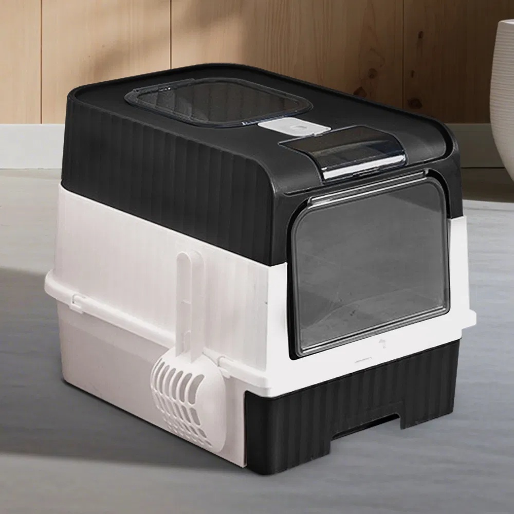 Fully Enclosed Magic Cube Litter Box, Top&Front Entry, Pull-Out Drawer, Anti-Splash Odor Control, Large For Big Cats - Image 8