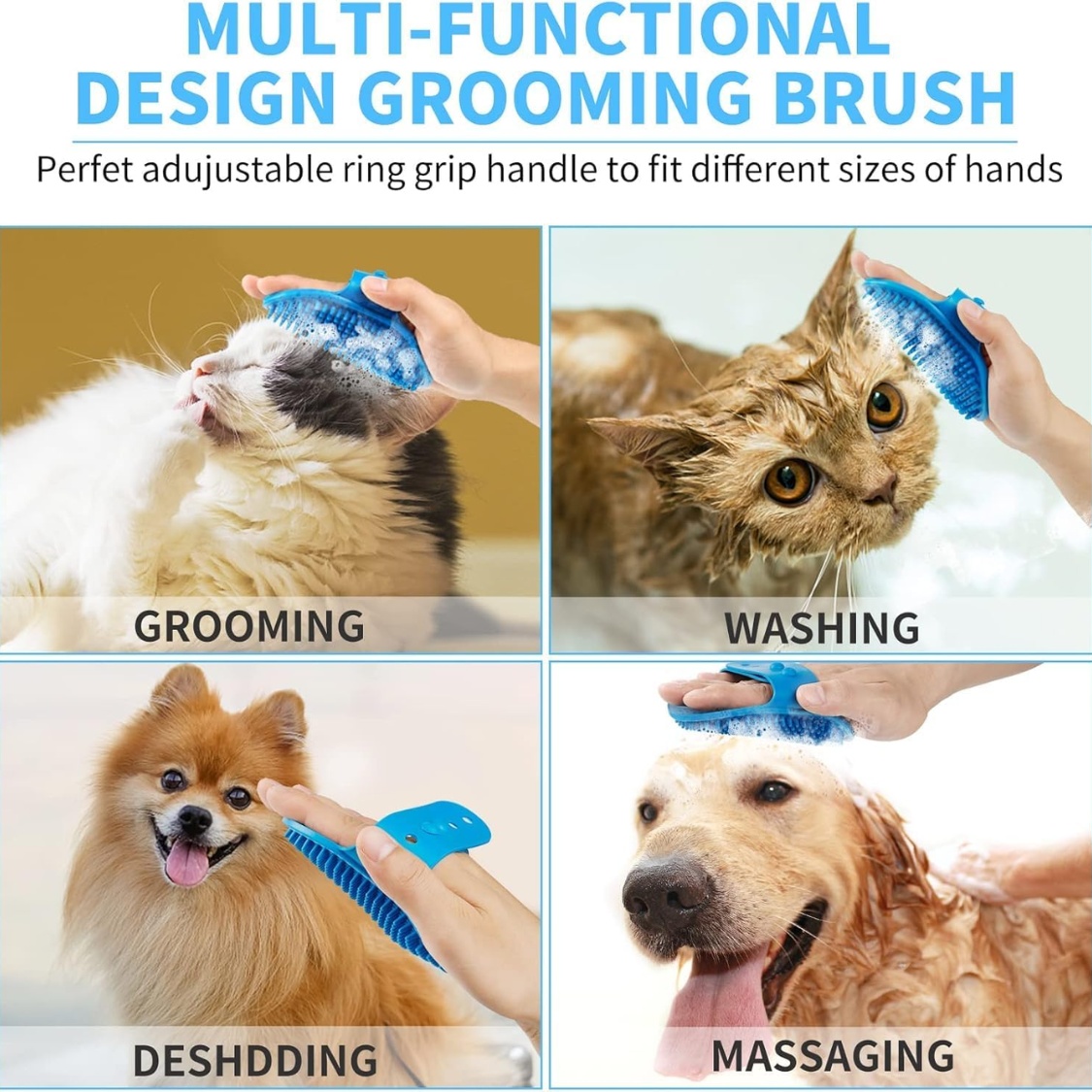 Professional 7 In 1 Dog Paw Cleaner For Dogs & Cats Includes 1 Portable Paw Washer 1 Bath Brush 2 Dog Toothbrushes And 3 Absorbent Towels Note Fits Paws 1.5 To 2.5 Inches Wide - Image 2