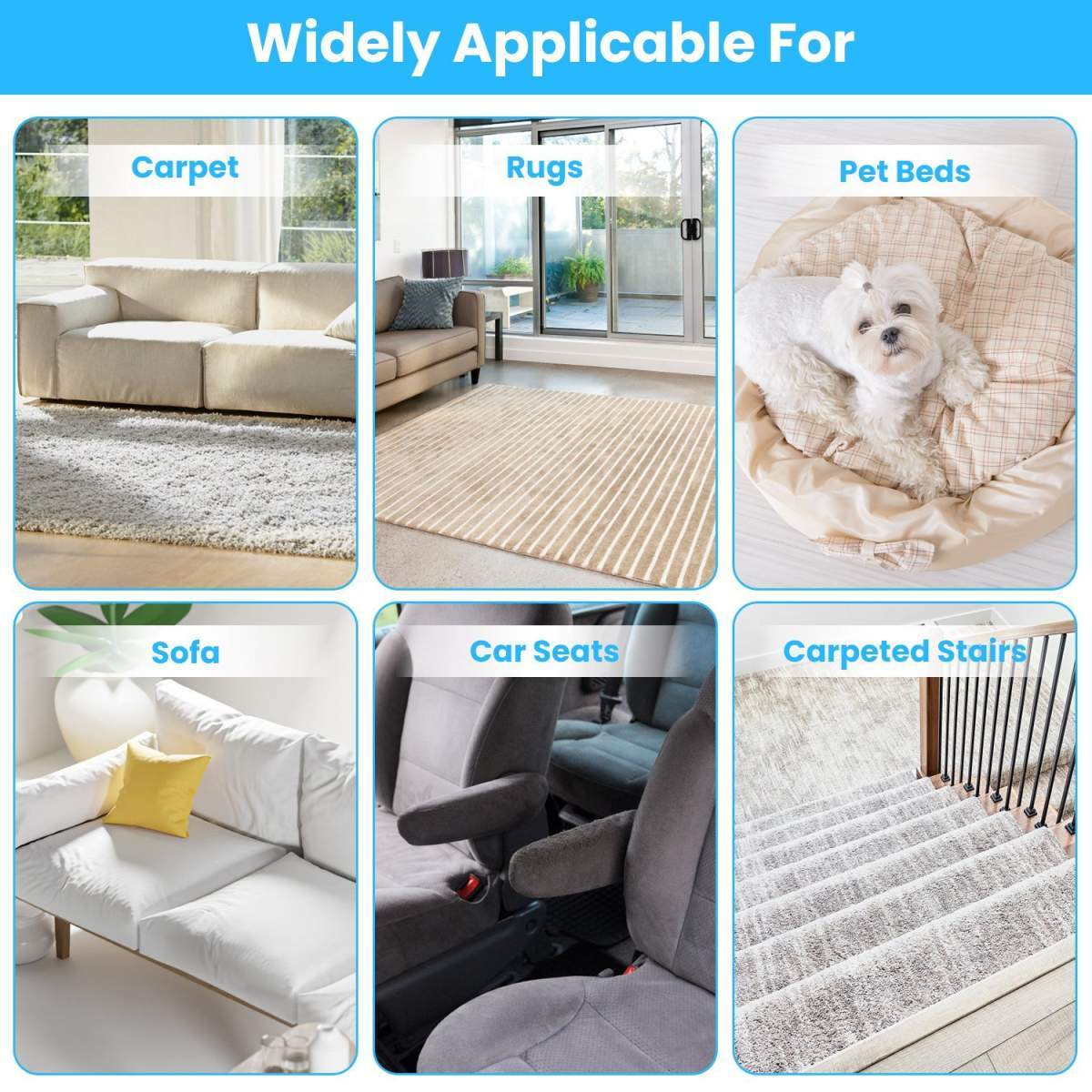 1Pc Pet Hair Removal Rake With 54.33in Adjustable Telescopic Rod Multi-Fabric Dog Cat Hair Scraper Lint Shaver For Carpet Rug Clothes Couch - Image 6
