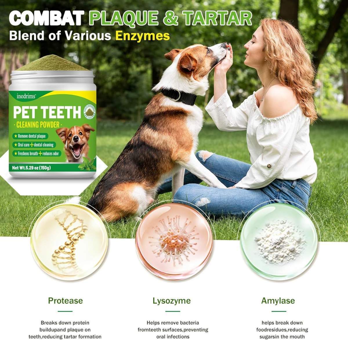 Pet Dental Powder - Freshens Breath, Protects Gums And Strengthens Teeth. An Essential For Daily Oral Care And General Dental Care. - Image 3