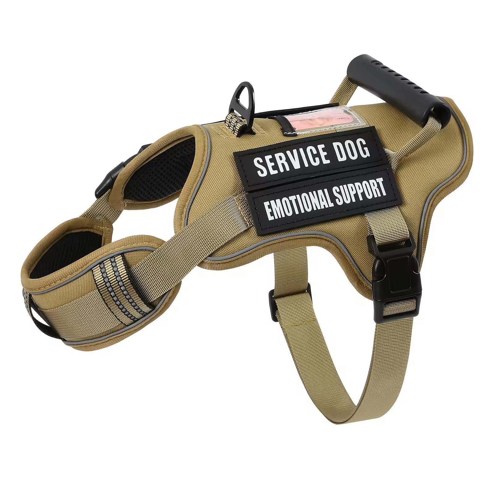 Tactical Service Dog Harness With Handle, No-Pull Adjustable Reflective Pet Vest Harness For Easy Walking And Training - Image 2