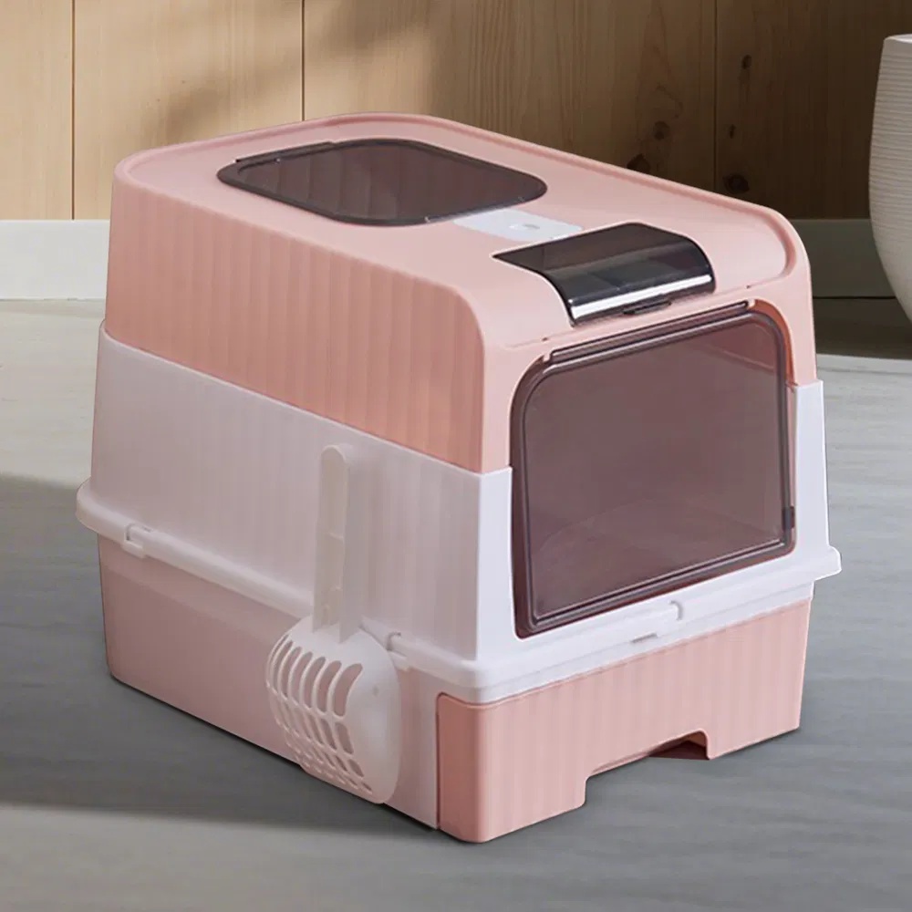 Fully Enclosed Magic Cube Litter Box, Top&Front Entry, Pull-Out Drawer, Anti-Splash Odor Control, Large For Big Cats - Image 9