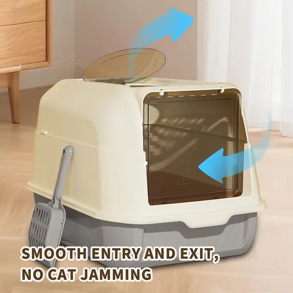 Double Door Cat Litter Box, Allowing Cats To Enter The Bathroom More Smoothly And Reducing Crowding - Image 6