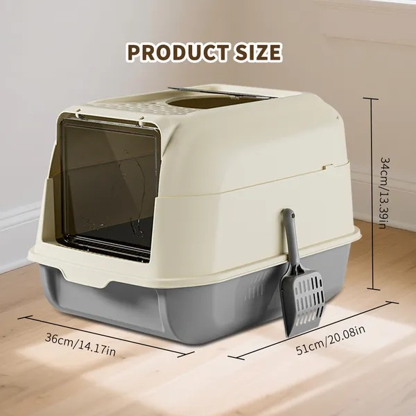 Double Door Cat Litter Box, Allowing Cats To Enter The Bathroom More Smoothly And Reducing Crowding - Image 5
