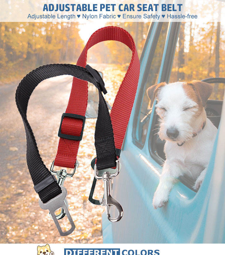 High Quality Durable Pet Cat Dog Vehicle Leash Nylon Adjustable Car Seat Dog Safety Belt Pet Leashes - Image 4