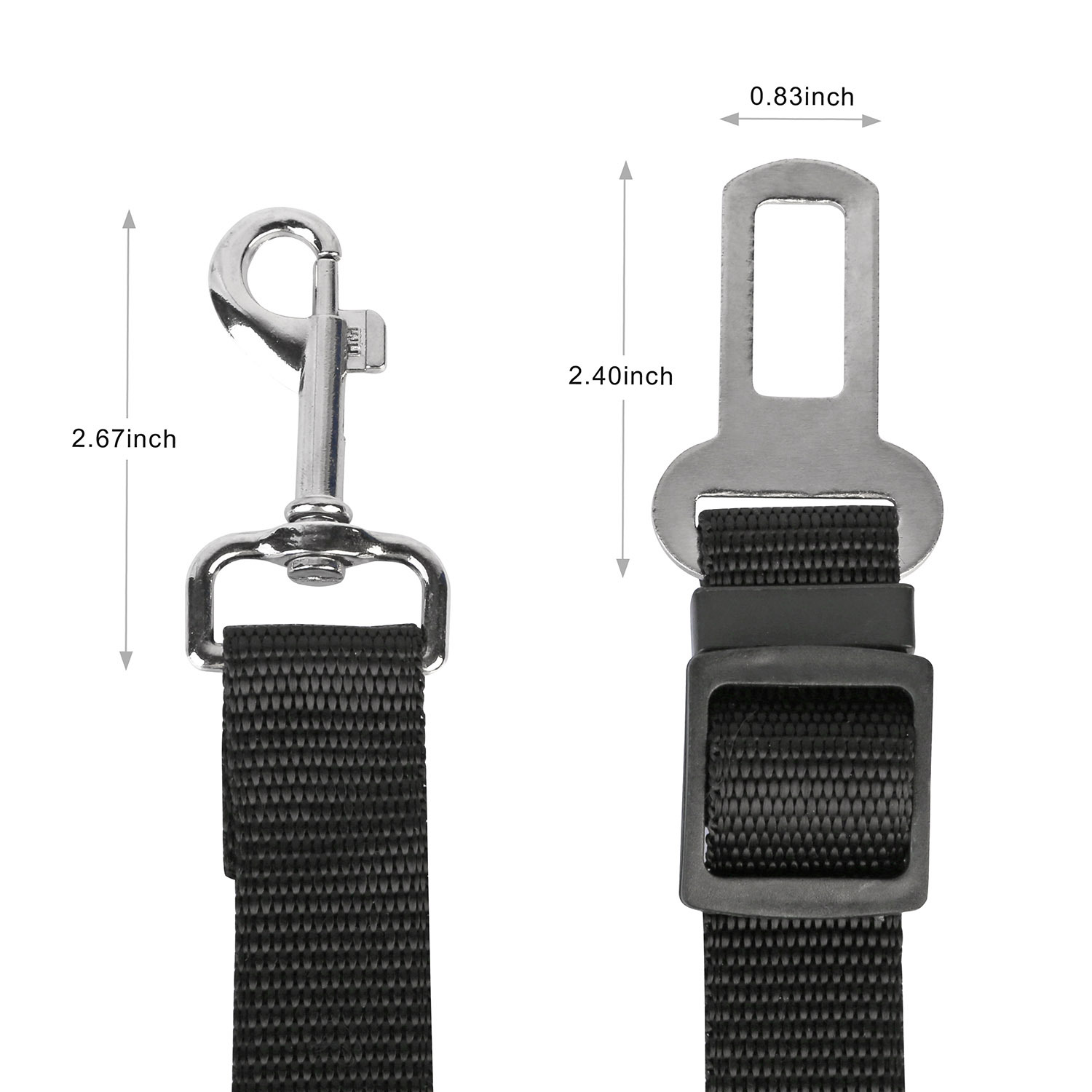 2Pcs Pet Dog Seat Belt Leash Adjustable Pet Dog Cat Safety Leads Harness Car Vehicle Nylon Fabric Seatbelt Strap - Image 10