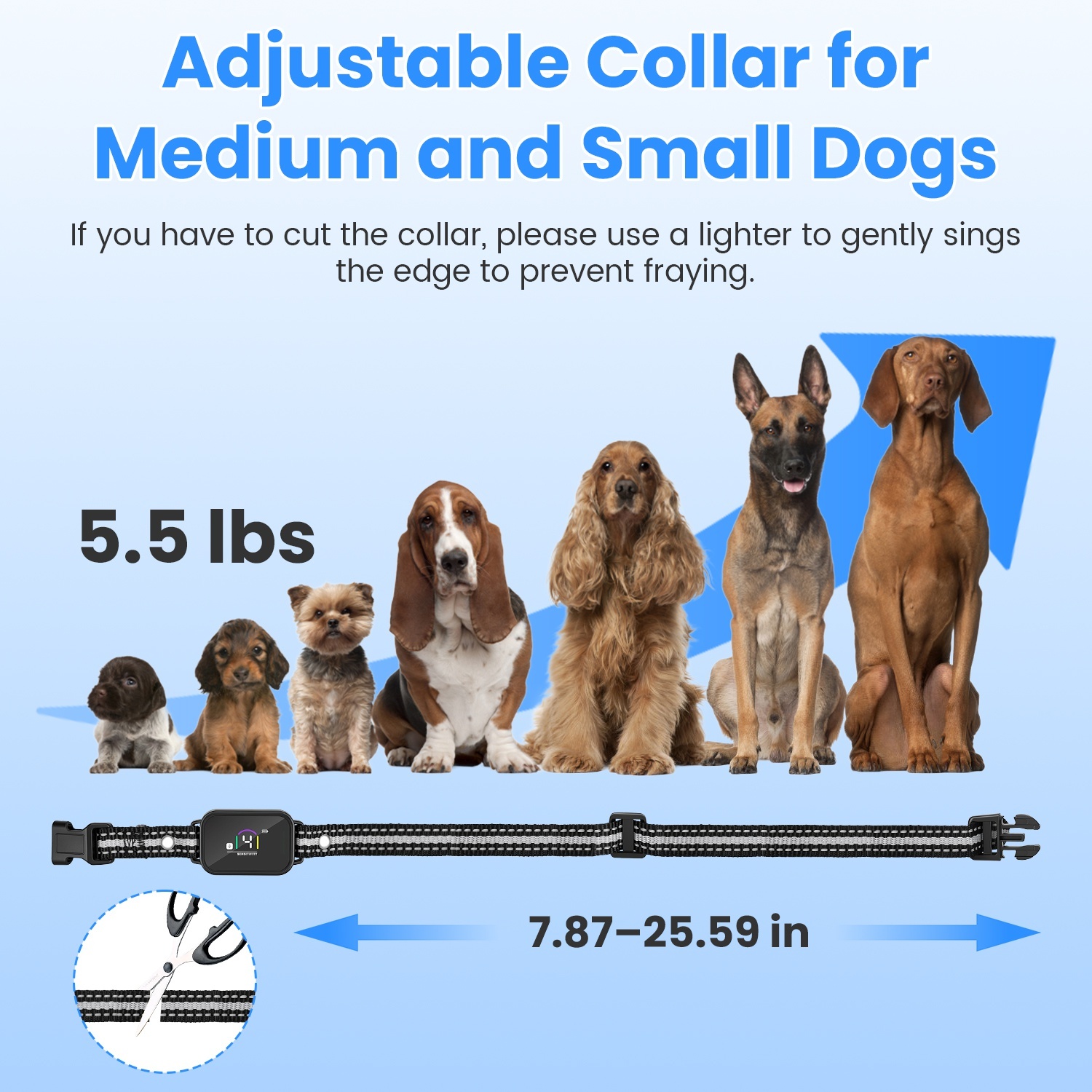 1Pc 2 In 1 Dog Shock And Bark Collar Dog Training Collar With Remote Rechargeable IP68 Waterproof With 3 Channels For Medium And Small Dogs - Image 10
