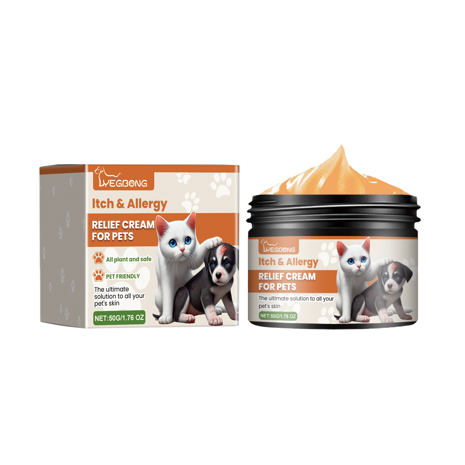 Pet Itch & Allergy Relief Cream, Soothing Skin For Dogs & Cats, Natural Herbal Extracts For Itch, Bites & Irritated Skin, 50g - Image 2