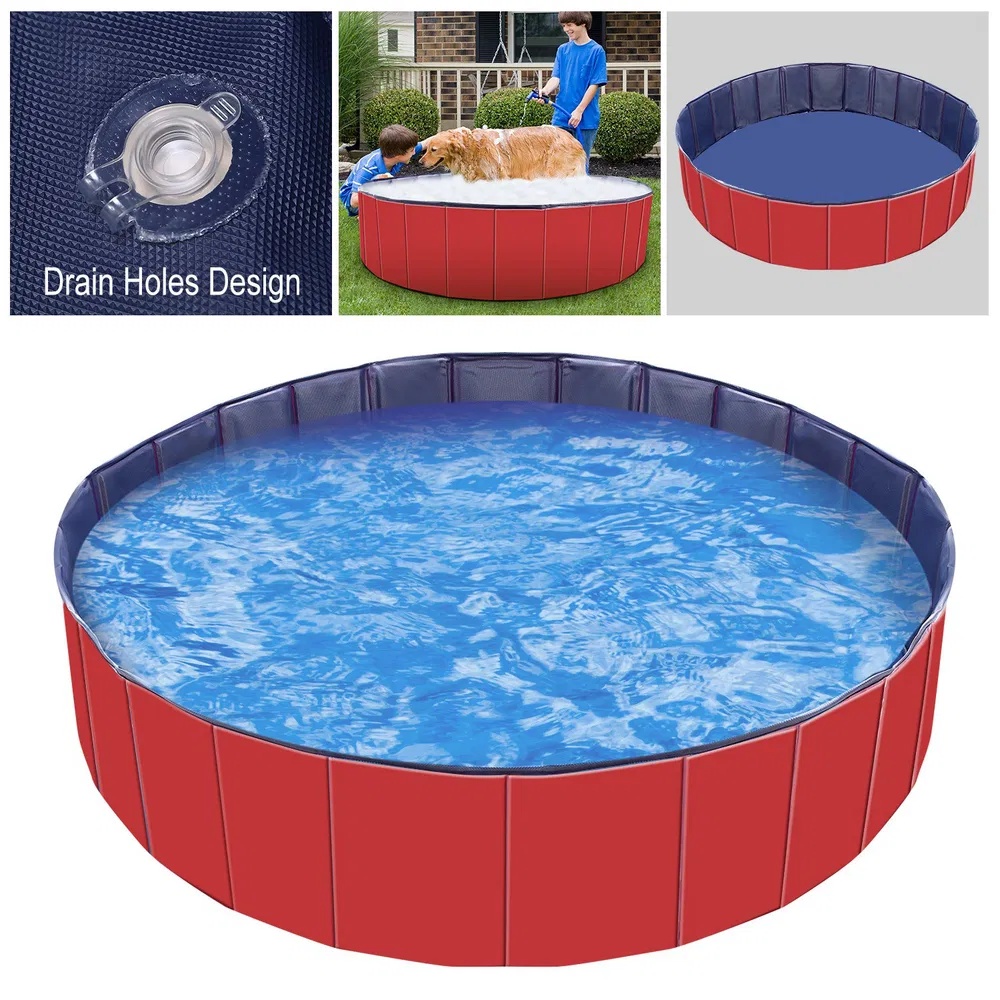 Foldable Pet Swimming Pool PVC Kiddie Baby Dog Swim Pool Bathing Tub Playmat Kids Pools - Image 6