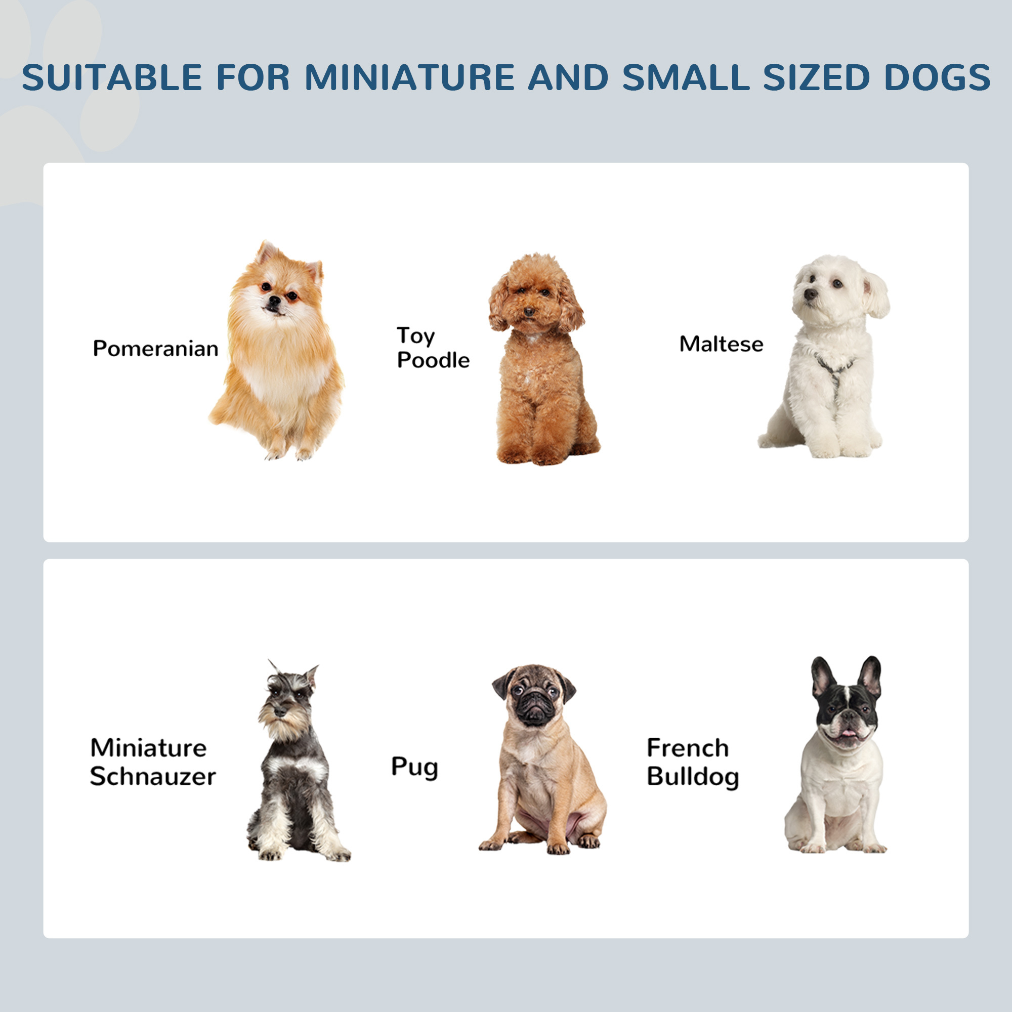 6" Height Small Puppy Dog Feeding Station for Messy Pets, Stainless Steel Elevated Dog Bowls with Modern Wooden Frame, Dog Food Stand Pet Feeding Station, White - Image 4