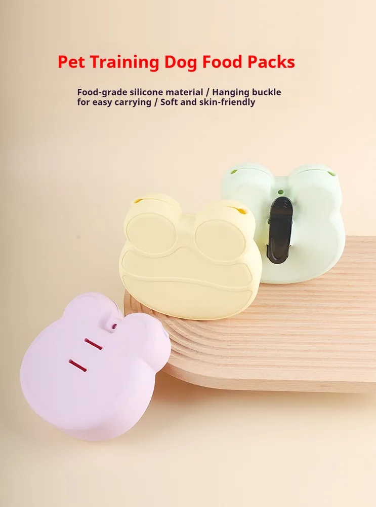 Pet Training Treat Pouch With Food-Grade Silicone - Soft, Skin-Friendly Dog Treat Bag With Hanging Buckle For Easy Carrying - Ideal For Puppy Training And Outdoor Activities - Image 2