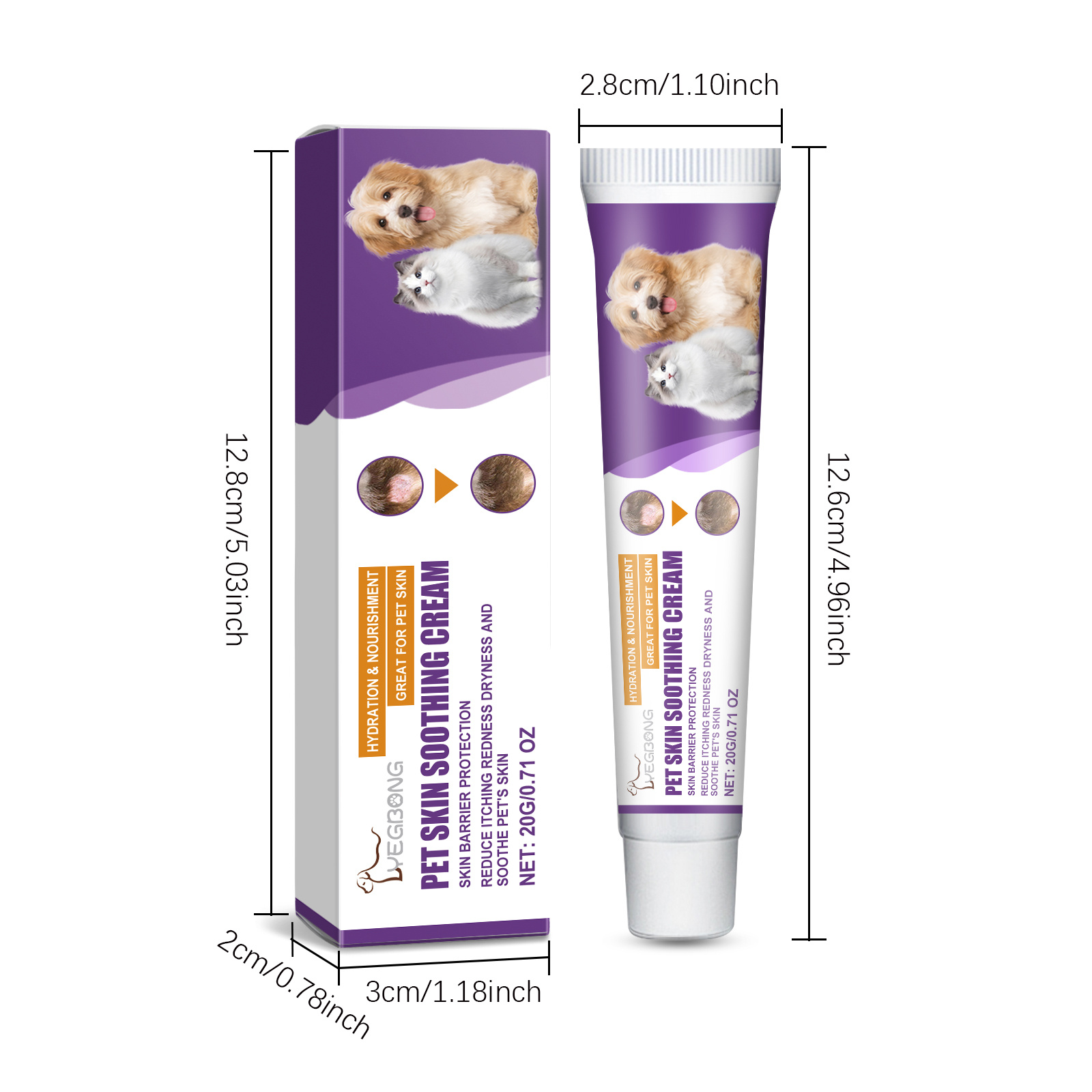 Pet Skin Soothing Cream, Skin Repair For Dogs & Cats, Soothe Itching Redness Dry Skin, Safe Gentle Skin Care For Pets 20g - Image 6