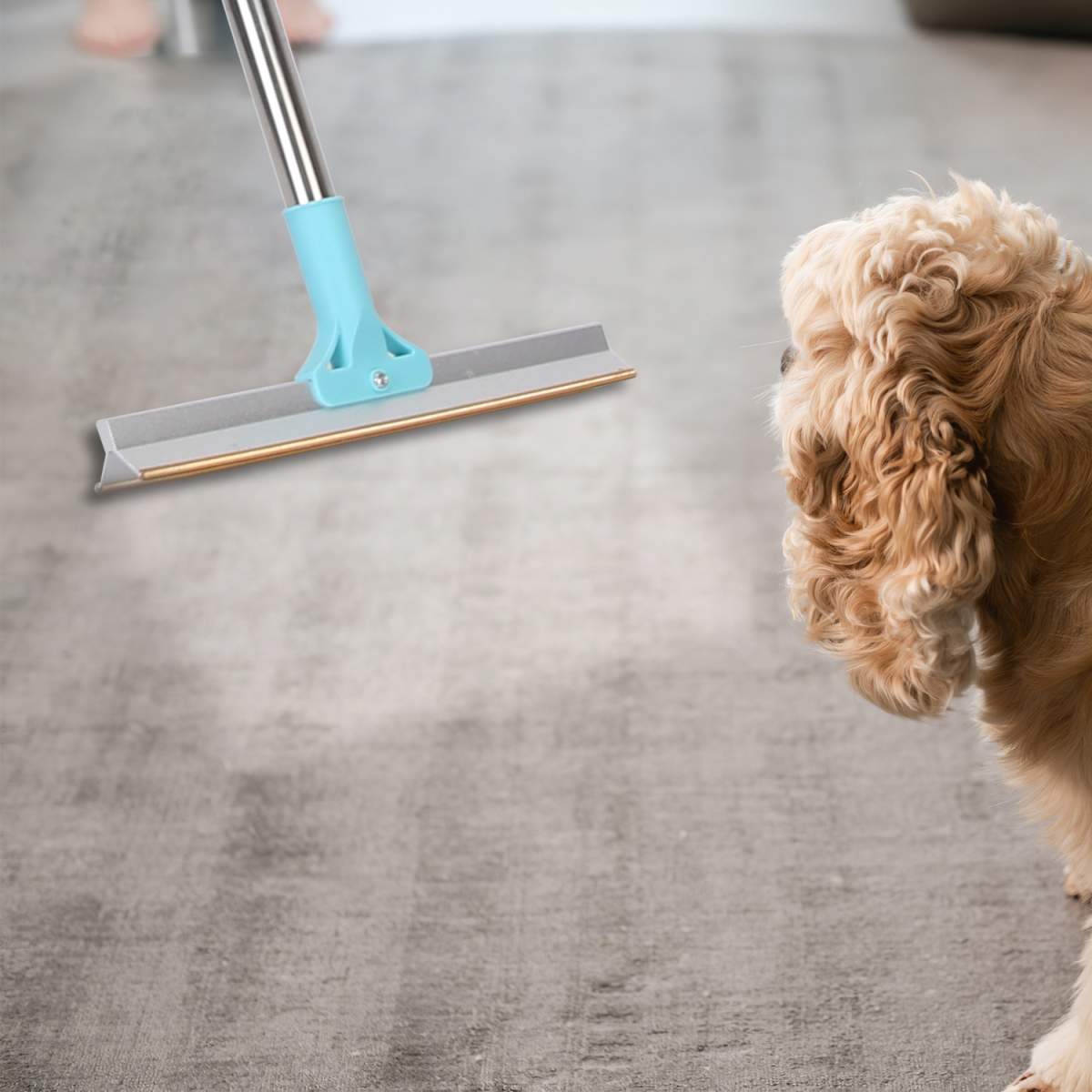 1Pc Pet Hair Removal Rake With 54.33in Adjustable Telescopic Rod Multi-Fabric Dog Cat Hair Scraper Lint Shaver For Carpet Rug Clothes Couch - Image 9