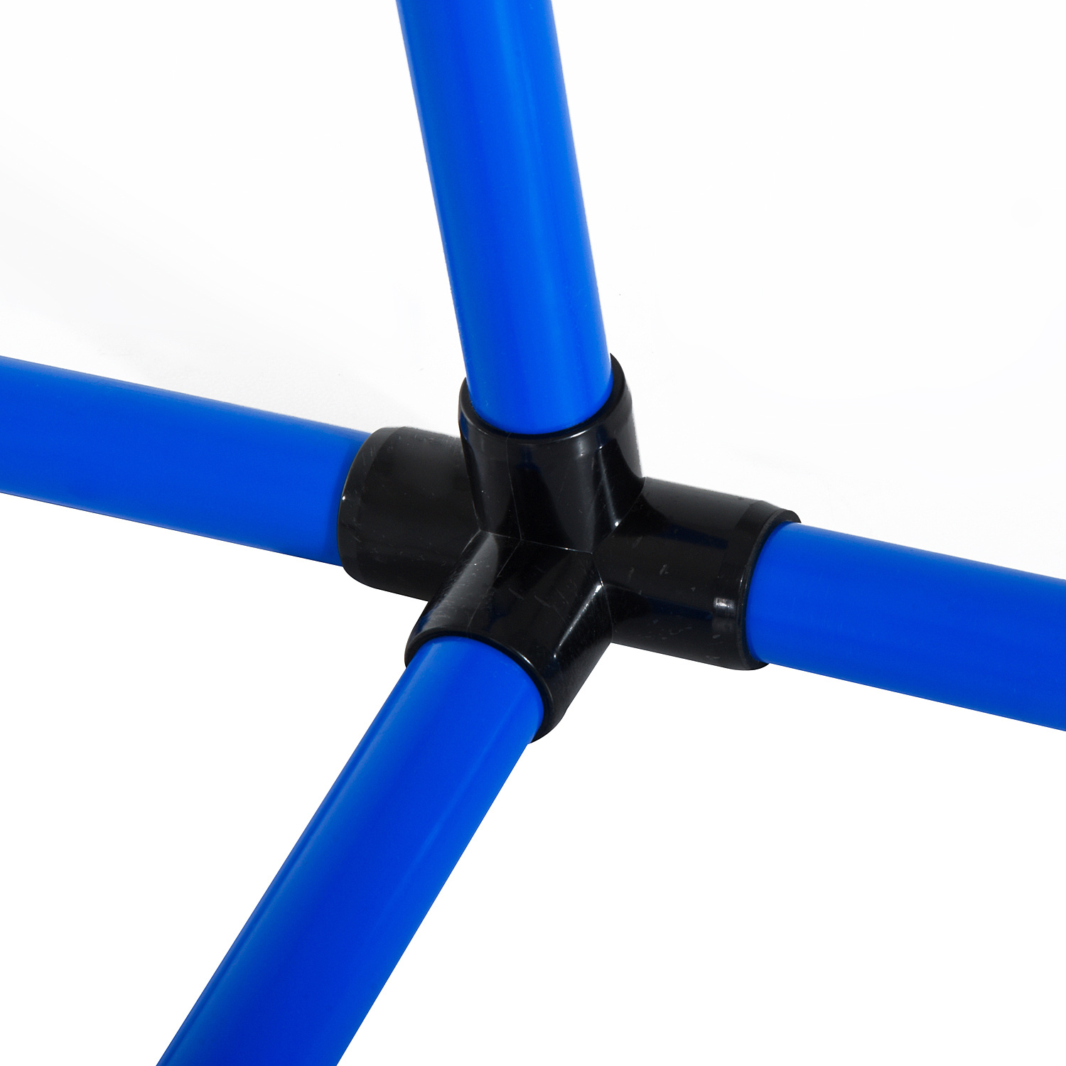4 Piece Dog Agility Starter Kit with Adjustable Height Jump Bars, Included Carry Bag & Displacing Top Bar - Blue - Image 3
