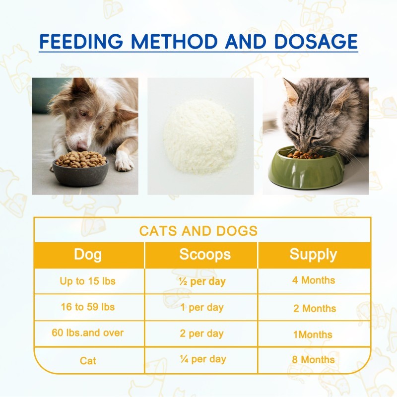 Bark And Meow Probiotics For Dogs & Cats 7 Tailored Strains Prebiotics, Pumpkin & Carrot 5 Billion CFU Scoop Human-Grade, Non-GMO, Vet-Approved, Made In USA, Gut & Immune Support - Image 6