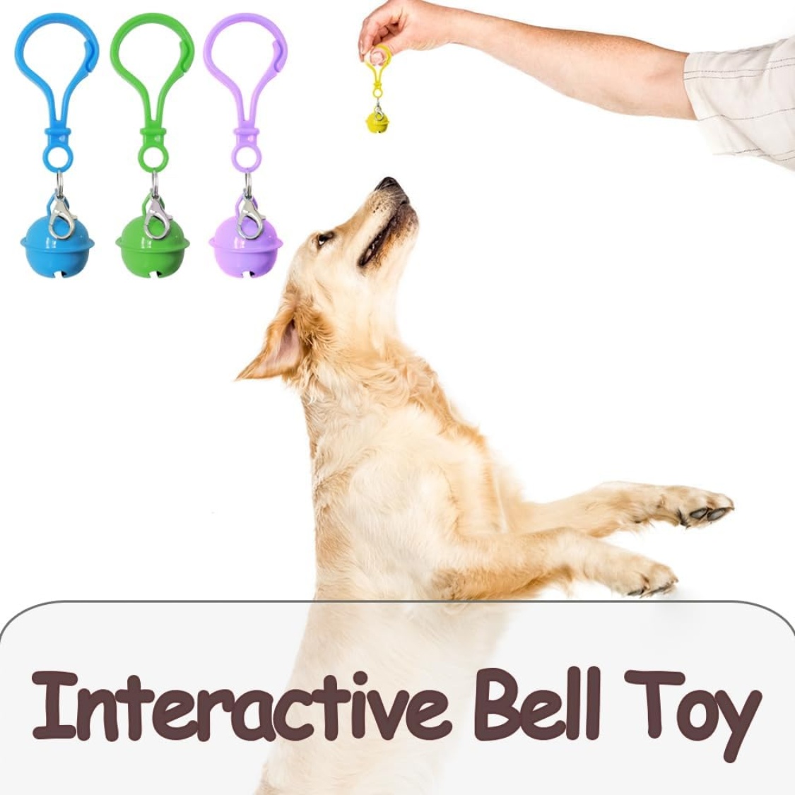 Pet Bells For Collars, 6pcs Dog Bells Cat Bells Multi Color Dog Collar Charms Pet Pendant Accessories With Clasps - Image 2