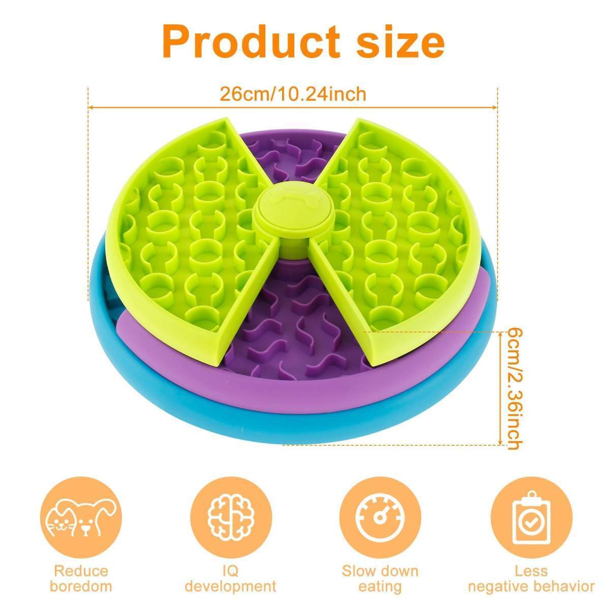 3-in-1 Interactive Slow Feeder Bowl & Lick Mat for Dogs & Cats - Image 7