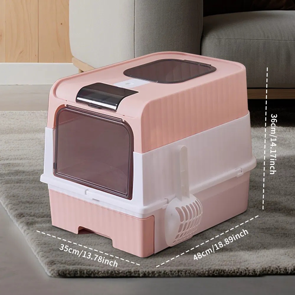 PinkMagic Cube Intelligent Cat Litter Box - Free Hands, Enjoy Pure Life & Automatic Cleaning, Silent Design, Preferred For Multi Cat Families - Image 5