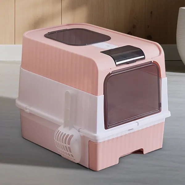 PinkMagic Cube Intelligent Cat Litter Box - Free Hands, Enjoy Pure Life & Automatic Cleaning, Silent Design, Preferred For Multi Cat Families - Image 2