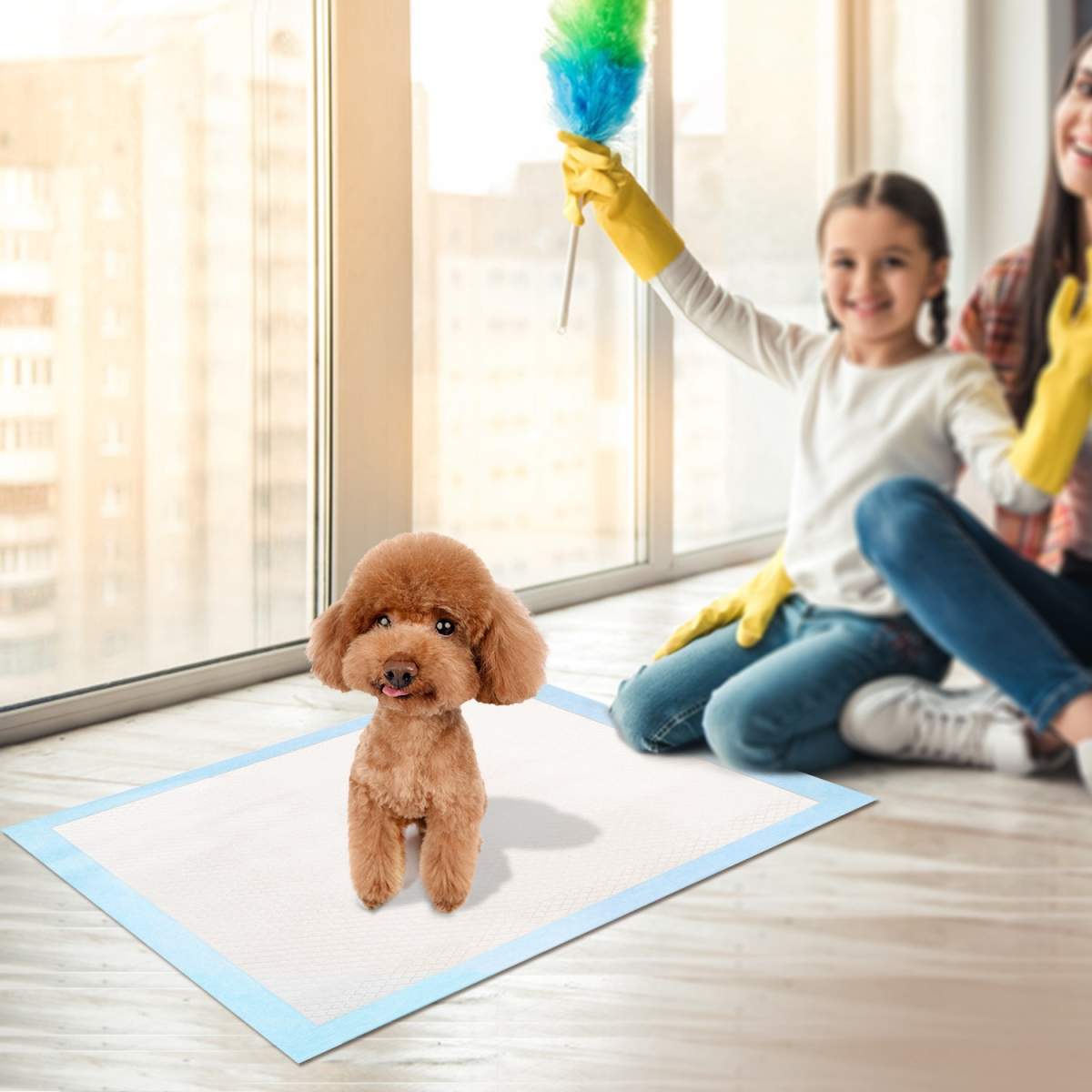50Pcs Per Set Dog Training Pads Puppy Pee Pads Cat Wee Mats Potty-Train 24in X 18in M - Image 4