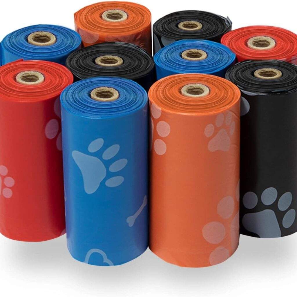 Best Pet Supplies Dog Bags For Waste Refuse Cleanup Replacements For Outdoor Puppy Walking And Travel Leak Proof And Tear Resistant Thick Plastic Assorted 150 Bags