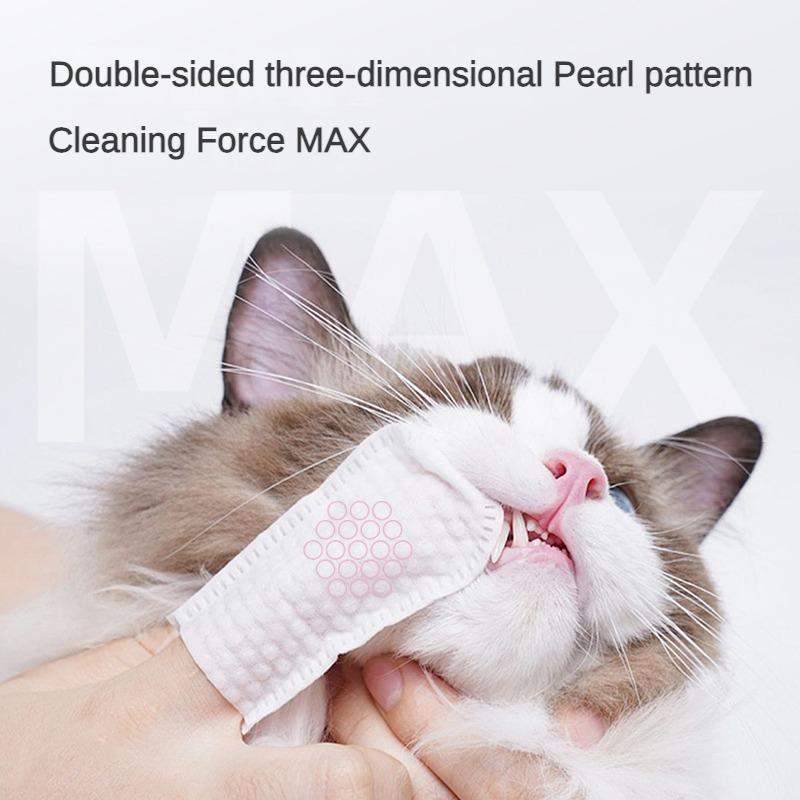 3-in-1 Pet Finger Wet Wipes For Dogs & CatsTeeth Cleaning Wipes, Breath Freshener DentalFinger Wipes Soft, For Eyes, Ears, Dental CarePack Of 50 - Image 5