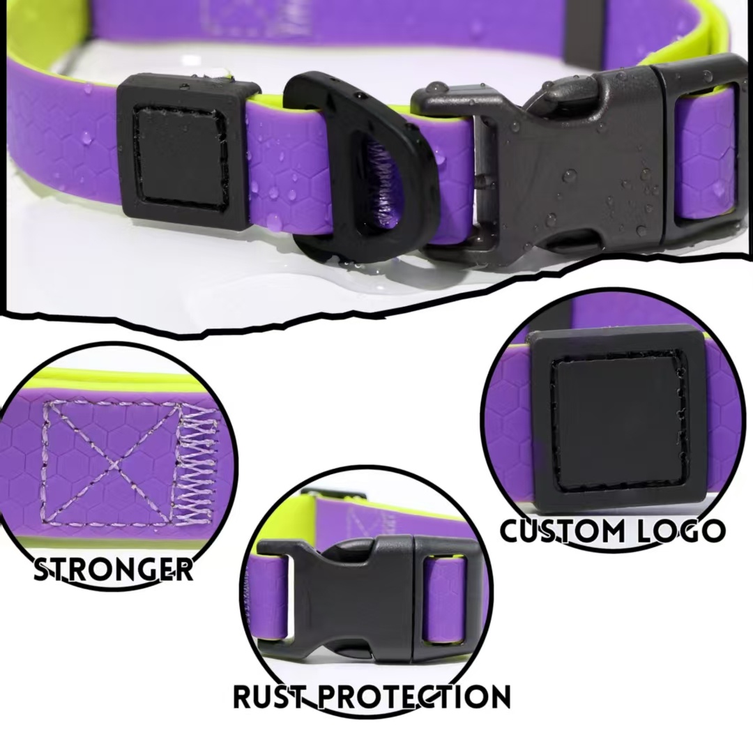 Honeycomb Embossed Dual-Color Pet Leash Set Is Stylish And Fashionable. The Embossed Surface Enhances The Leash's Grip, Preventing Slippage When Held. The Product Is Waterproof, Wear-resistant, Odor-r - Image 5