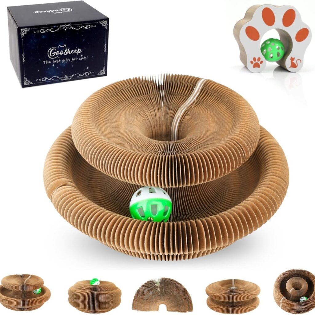 1 Pack Kitty Kurlz Cat Scratcher Toy Interactive For Indoor Cats