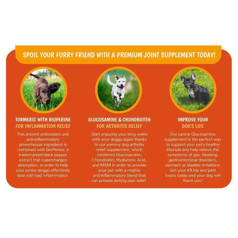 Joint Supplements For Dogs And Cats With Glucosamine, Chondroitin, 10 Vitamins, Hyaluronic Acid And MSM - Image 5