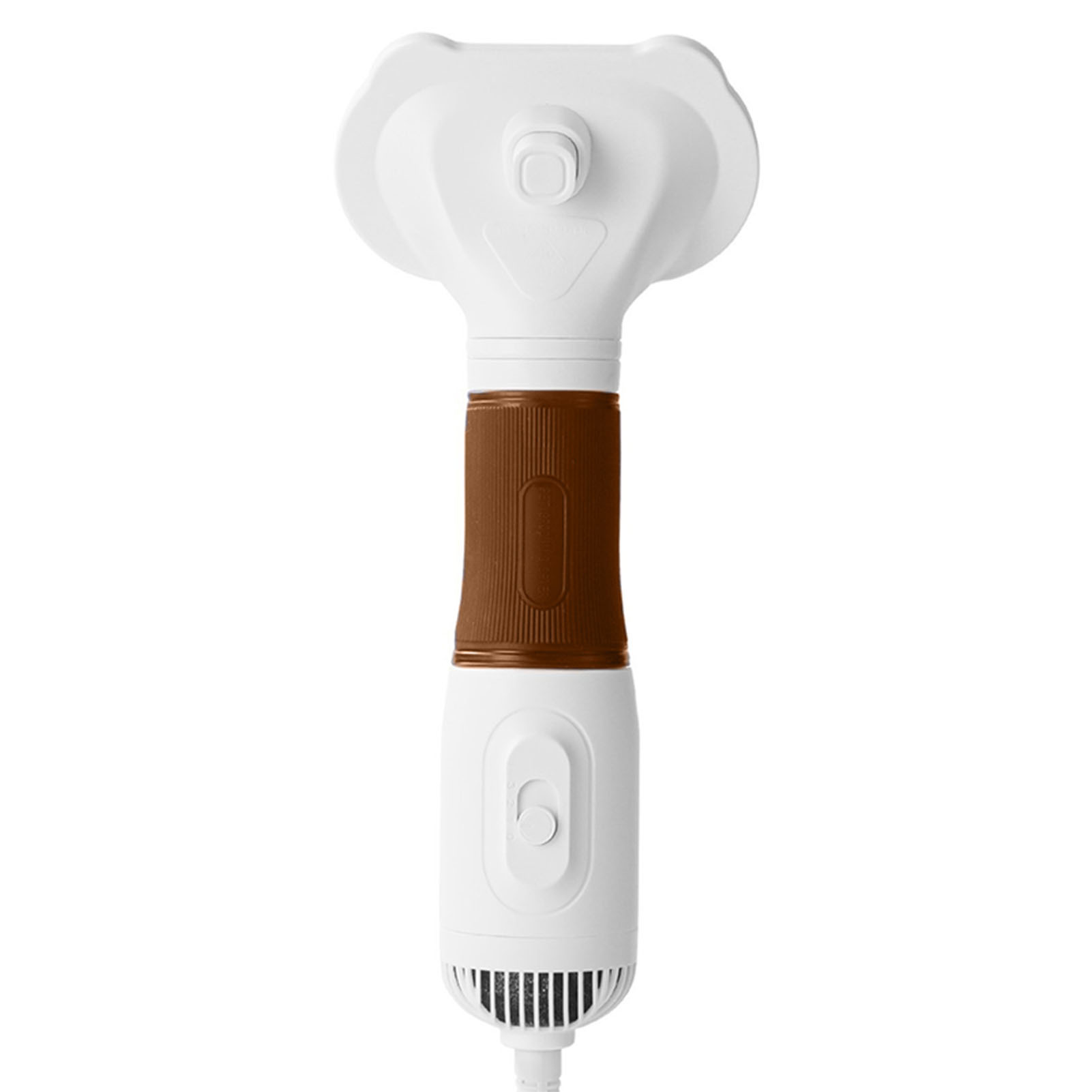 Pet Hair Dryer With Slicker Brush Low Noise 600W 3 Temperature Adjustable 3 In 1 Grooming Dog Blow Dryer For Cats Coffee - Image 3