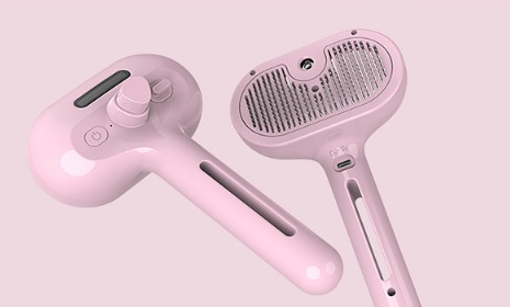 Pet Comb Self Cleaning Pets Hair Remover Brush For Dogs Grooming Tools Dematting Comb Built-in Mist Humidifier Pet Products - Image 3
