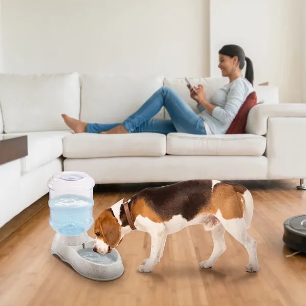 3.5L/1Gal Pet Water Dispenser Self-Dispensing Gravity Pets Water Feeder Automatic Pet Waterer Cat Dog - Image 3