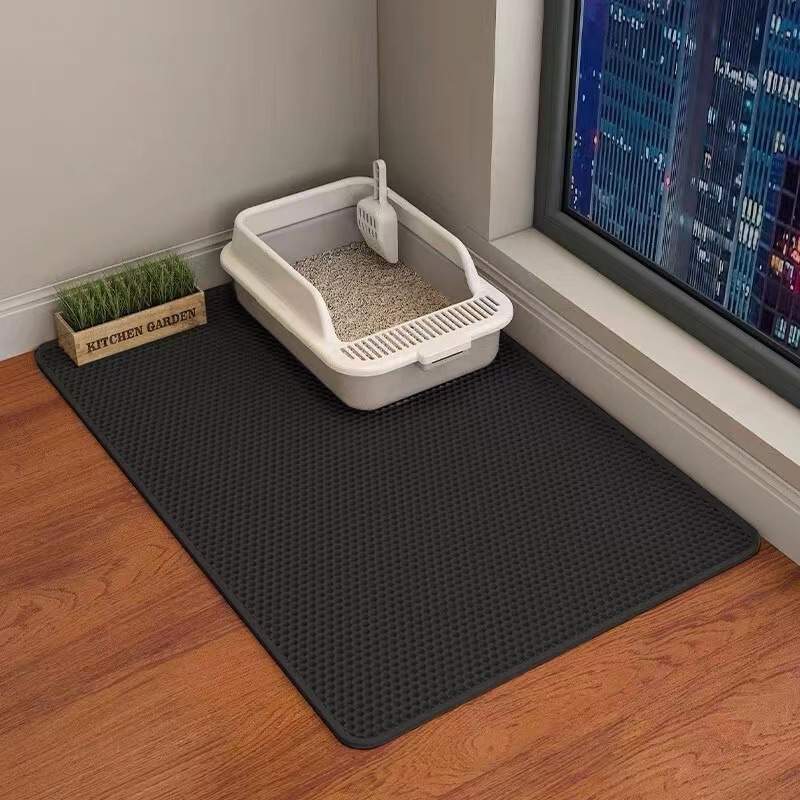 Cat Litter Mat Double Layer Filter Anti-bring Out - Image 3