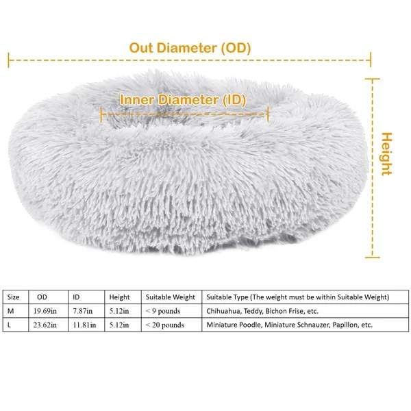 Pet Dog Bed Soft Warm Fleece Puppy Cat Bed Dog Cozy Nest Sofa Bed Cushion L Size - Image 2