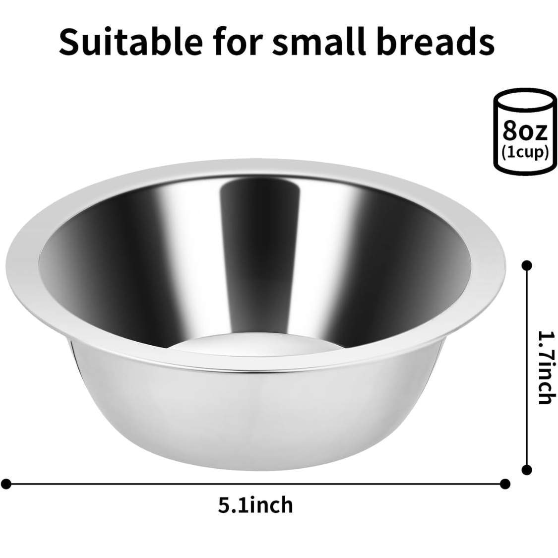 2PCS Kennel Water Bowl Hanging,Stainless Steel Puppy Bowls For Small Dog Cage,Kennel, Crate, Catio Accessories,Dog Crate Water Bowl Dish Feeder Food Holder No Spill - Image 3
