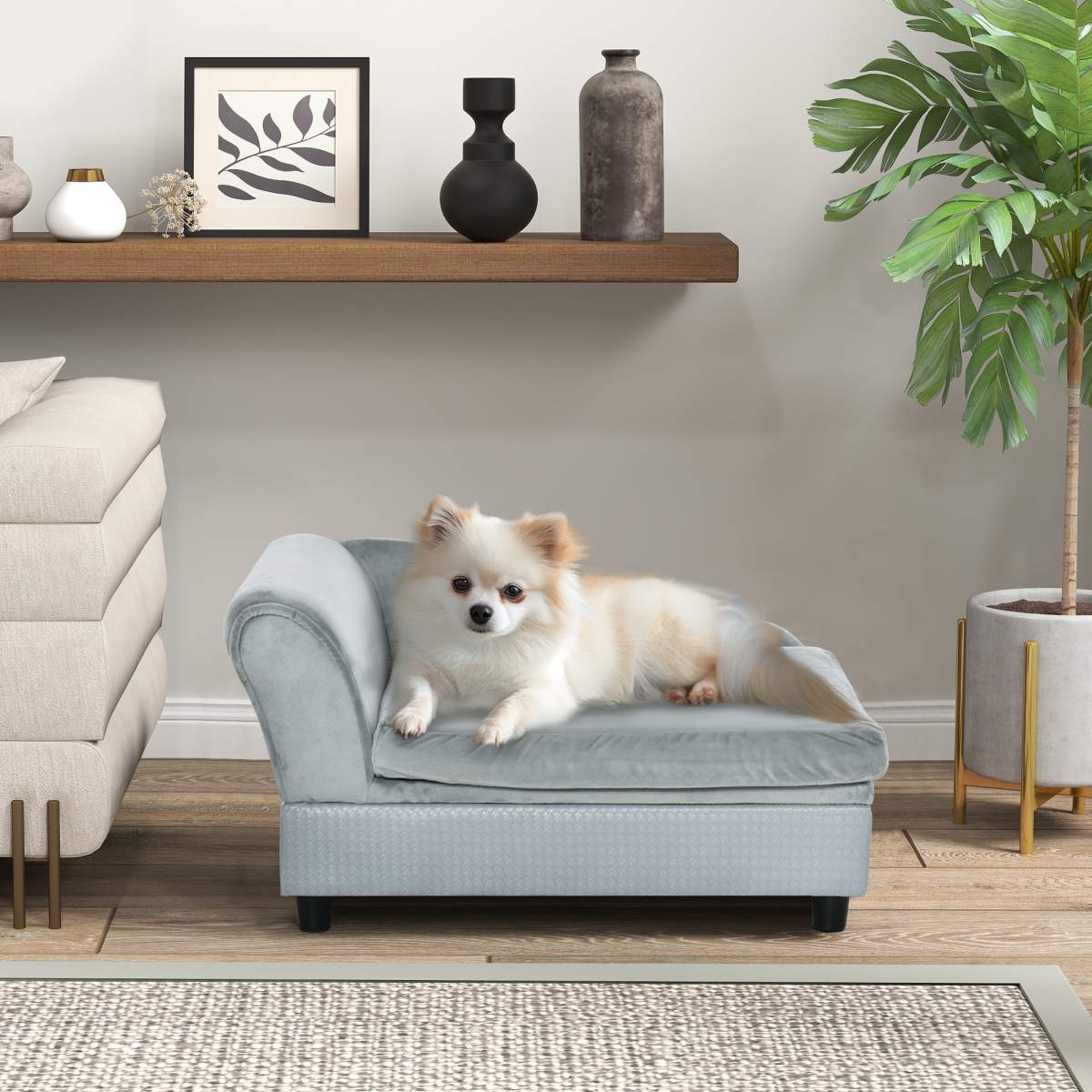 Luxury Fancy Dog Couch With Hidden Storage - Image 4