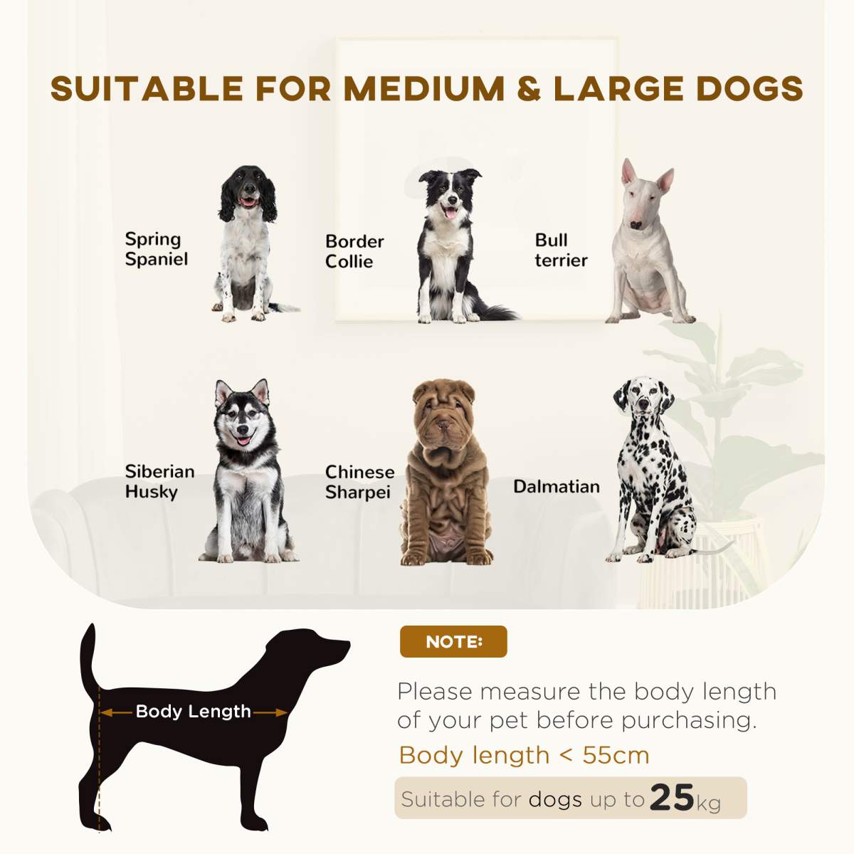 Pearl Design Pet Sofa for Medium and Large Sized Dogs, Pet Bed with Cushion and Solid Wood Legs, Charcoal Gray - Image 7