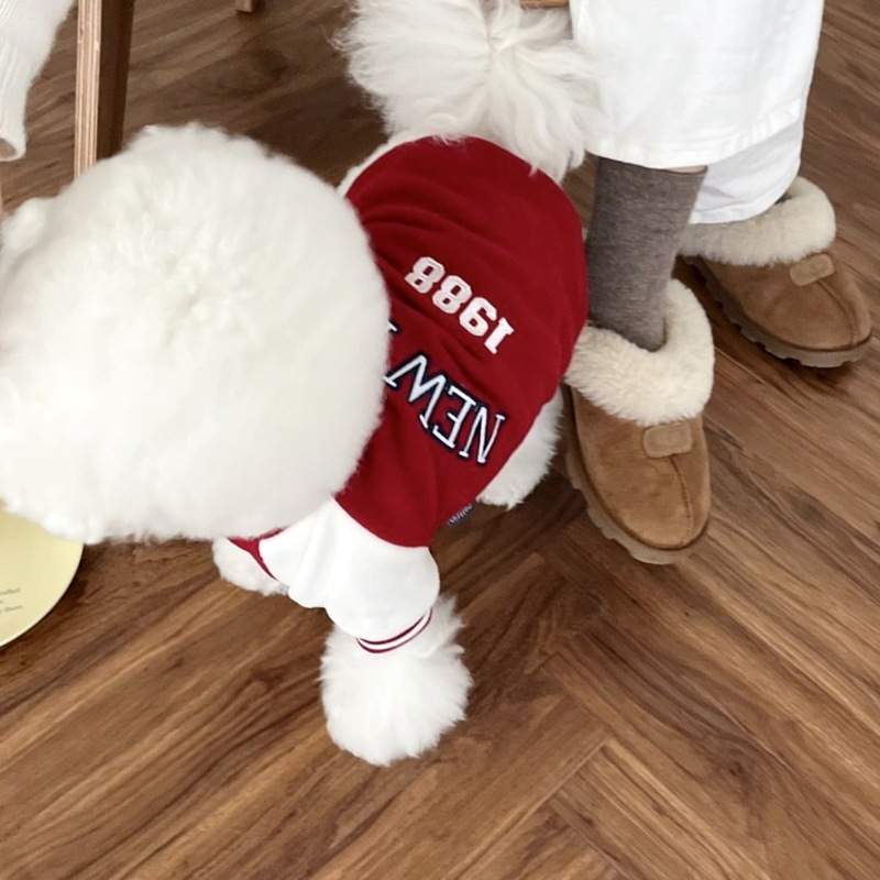 Simple Printed Autumn Pet Baseball Uniform - Image 4