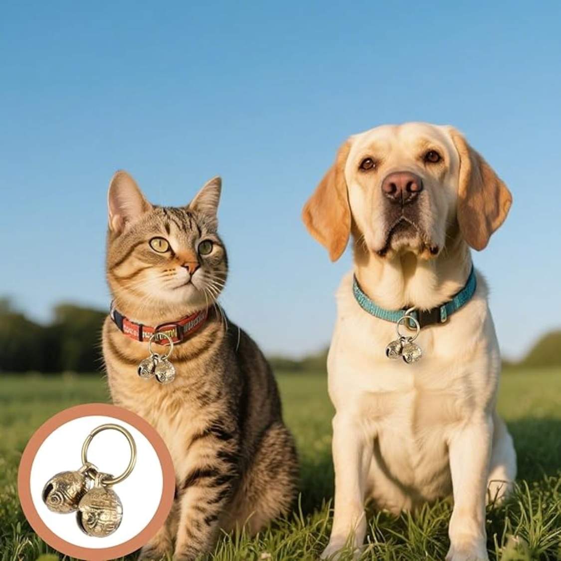 Copper Bell For Dog Collar, 4 PCS Brass Dog Bells Extra Loud Collar Bell For Pet Tracking Anti Lost Training Pets Pendant Accessories Anti Theft Bells For Little Dogs - Image 3