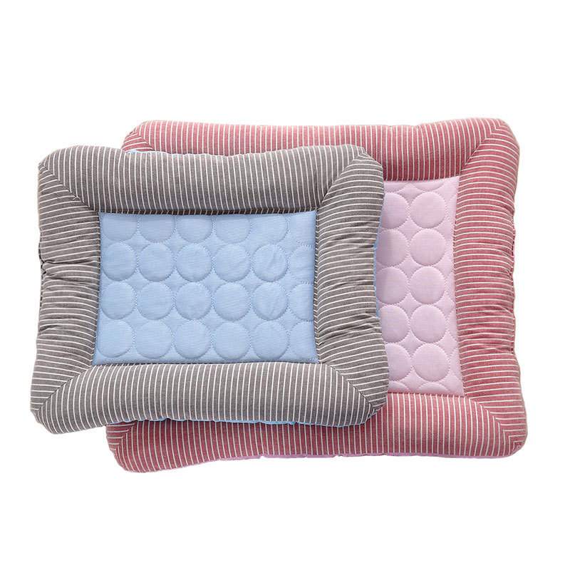Pet Cooling Pad Bed For Dogs Cats Puppy Kitten Cool Mat Pet Blanket Ice Silk Material Soft For Summer Sleeping Blue Breathable - Image 3