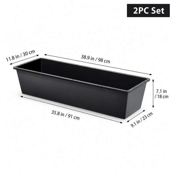2-piece Dual-purpose Plastic Livestock Feed Trough Suitable For Daily Feeding Of Horses, Goats, Pigs And Other Animals Widely Adaptable To Home Backyards, Pastoral Fences, Livestock Sheds And Other - Image 9