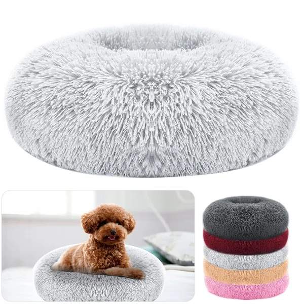 Pet Dog Bed Soft Warm Fleece Puppy Cat Bed Dog Cozy Nest Sofa Bed Cushion L Size - Image 5