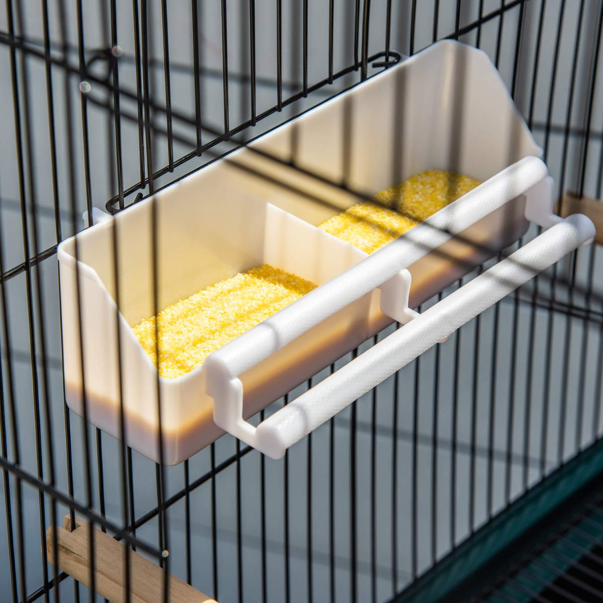 Large Bird Cage with 1.7 ft. Width for Wingspan, Bird Aviary Indoor with Multi-Door Design, Fit for a Canary, Finch, Conure, 55", Green - Image 6
